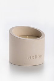 Aberto Design Vela Hormigón Ámbar Beige 8.5x8 cm
